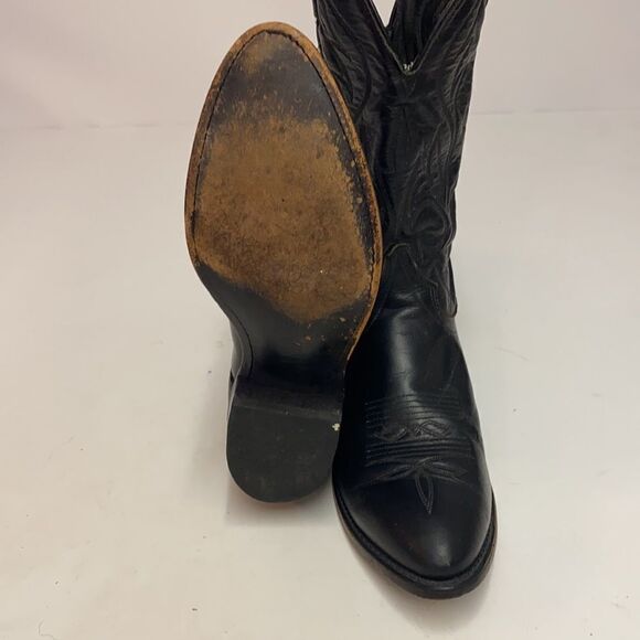 Men’s Laredo Black with Black Stitching Western Cowboy Boots | 9D A22 - Picture 10 of 10